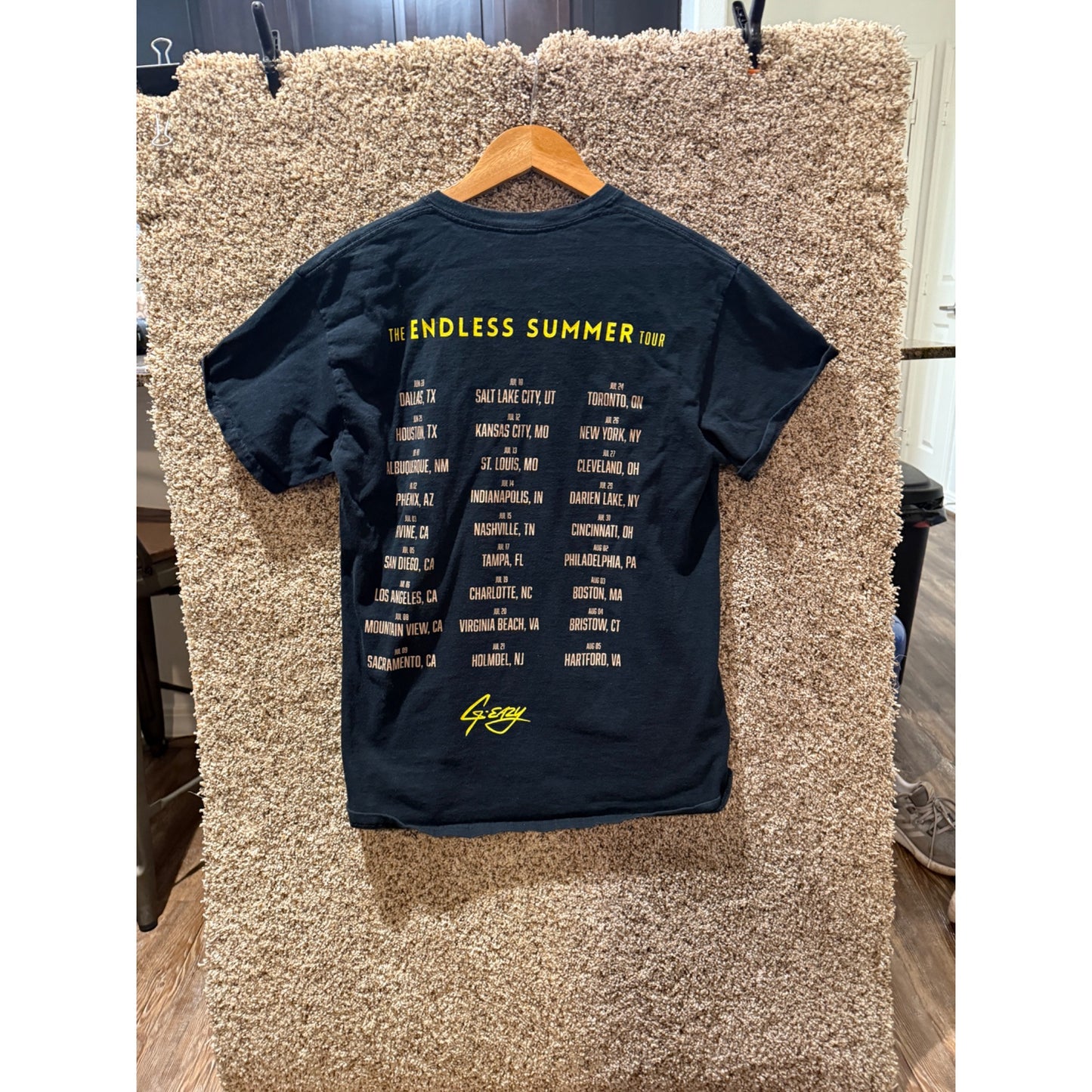G-Eazy Logic Black Concert Band Tour The Endless 2016 Summer Tour Size M