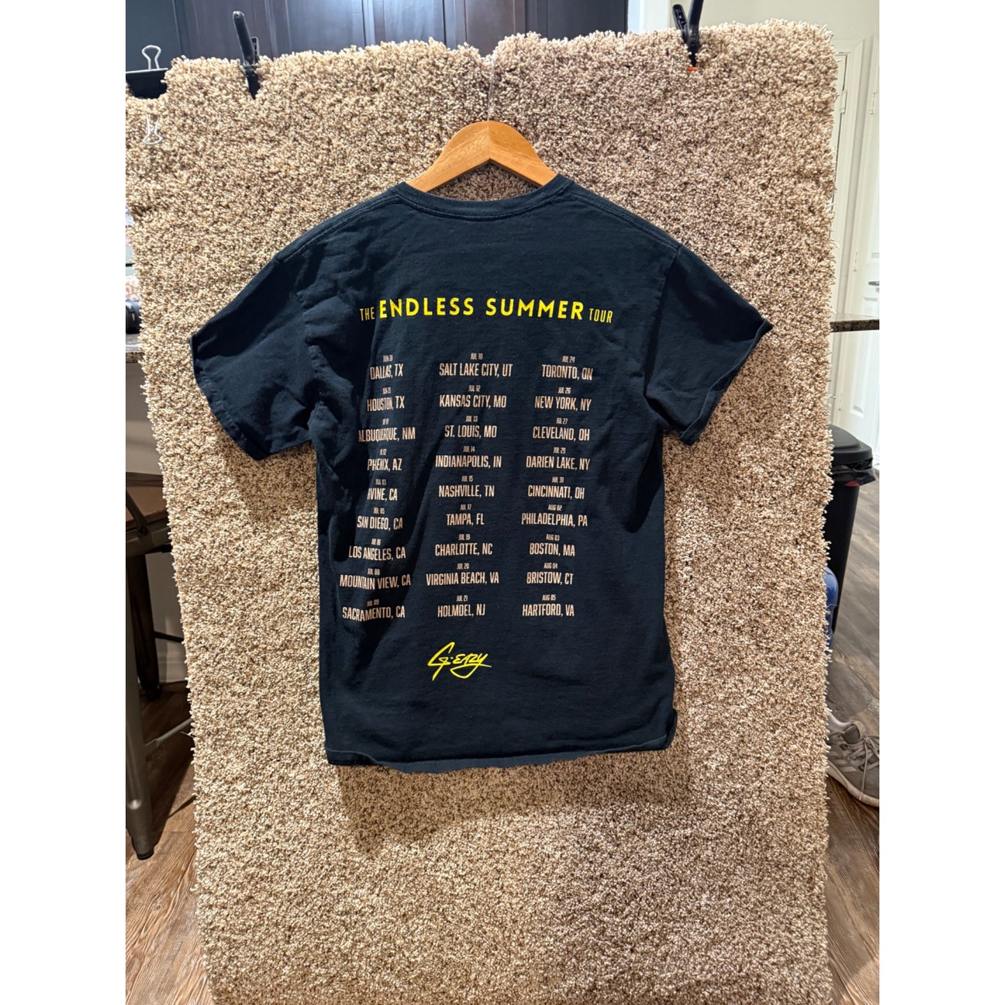 G-Eazy Logic Black Concert Band Tour The Endless 2016 Summer Tour Size M
