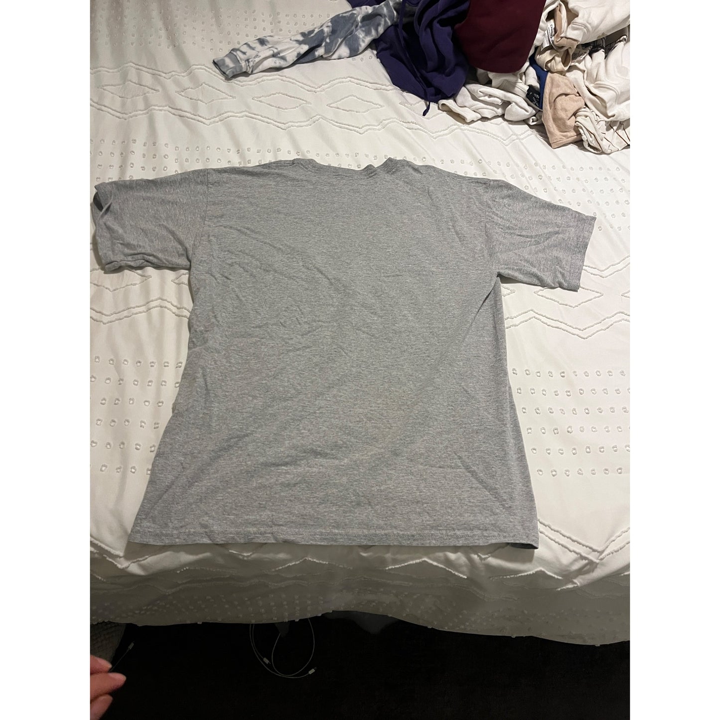 Texas Longhorns Y2K College Regular Fit Short Sleeve T-Shirt Gray Mens Size M