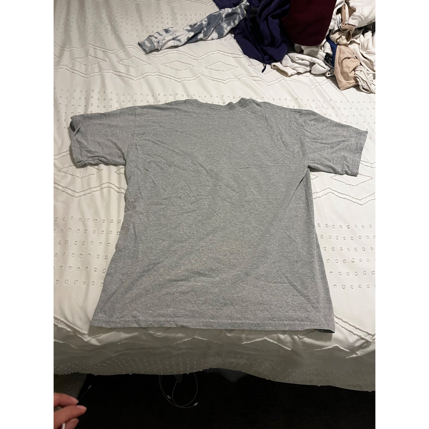Texas Longhorns Y2K College Regular Fit Short Sleeve T-Shirt Gray Mens Size M