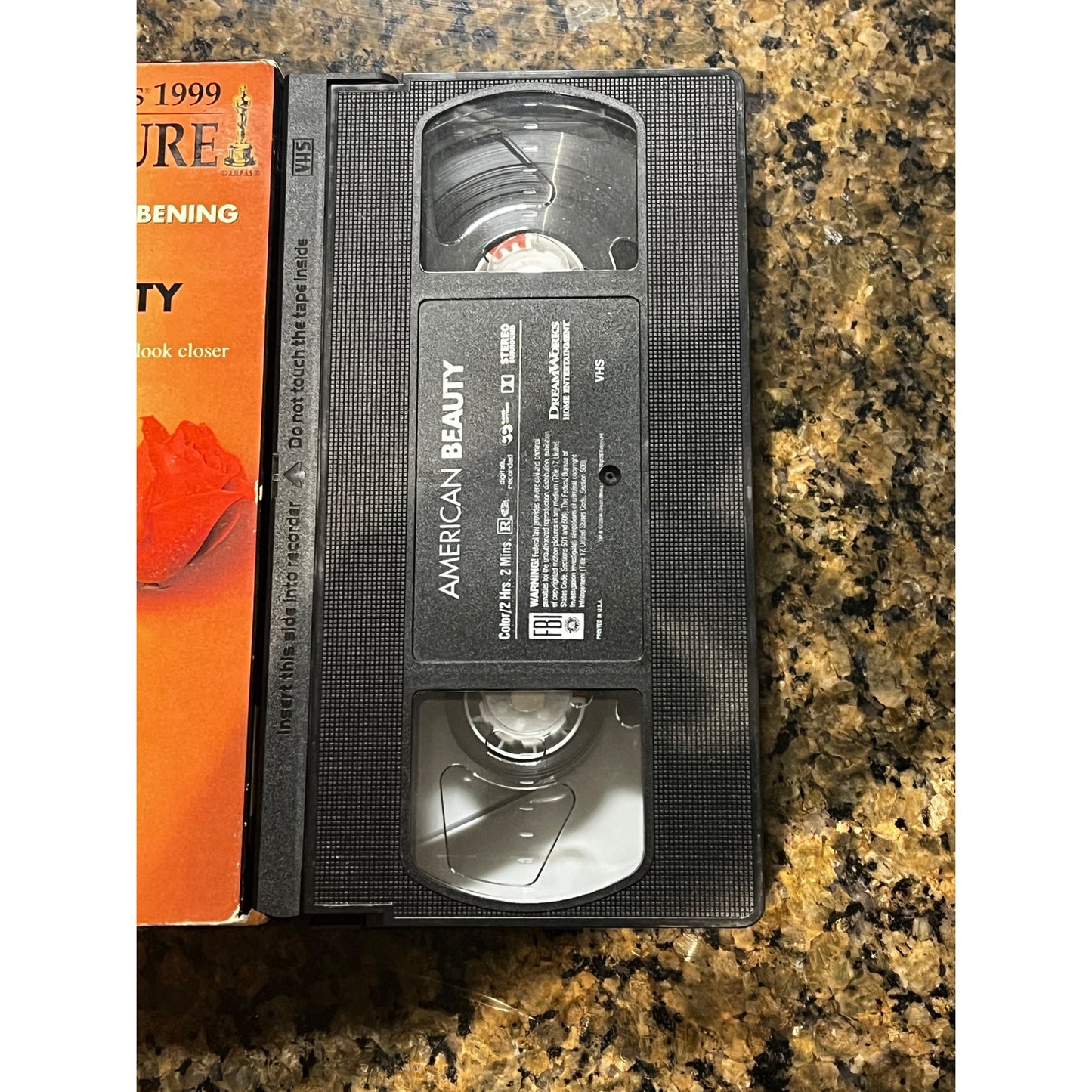 American Beauty VHS Tape 90's Y2K Kevin Spacey Movie Vintage