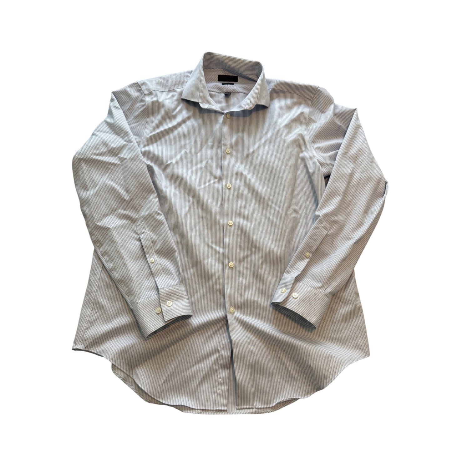 Calvin Klein Men’s Slim Fit Non-Iron Button Down Shirt – Size L