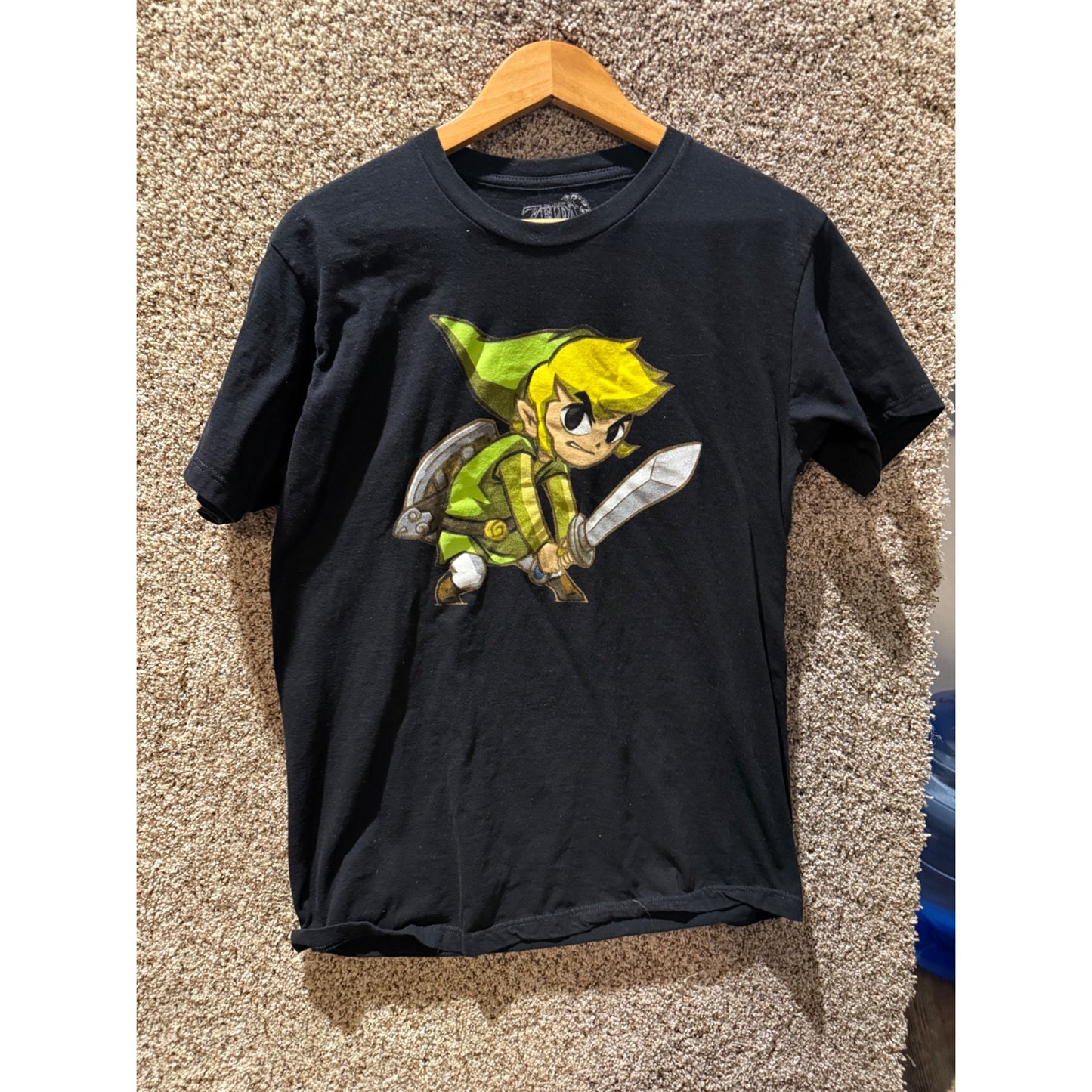 Legend Of Zelda Spirit Tracks Link Men’s Graphic Short Sleeve T-Shirt Size L