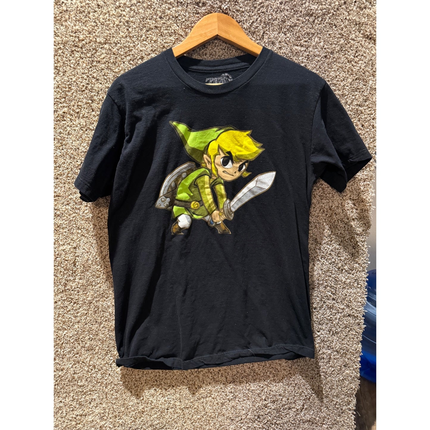Legend Of Zelda Spirit Tracks Link Men’s Graphic Short Sleeve T-Shirt Size L