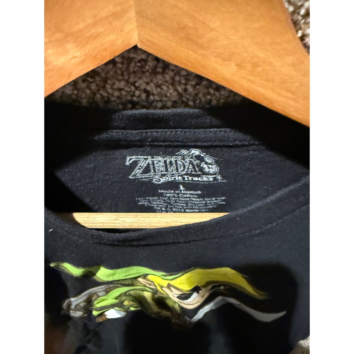 Legend Of Zelda Spirit Tracks Link Men’s Graphic Short Sleeve T-Shirt Size L
