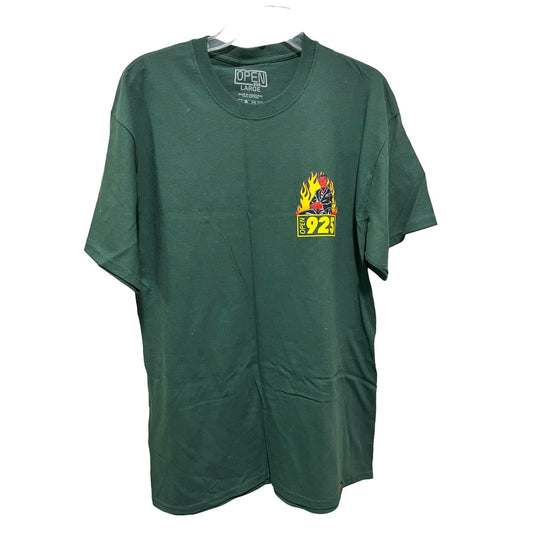 "Just because you did it" Green Short Sleeve Graphic T-shirt Size L