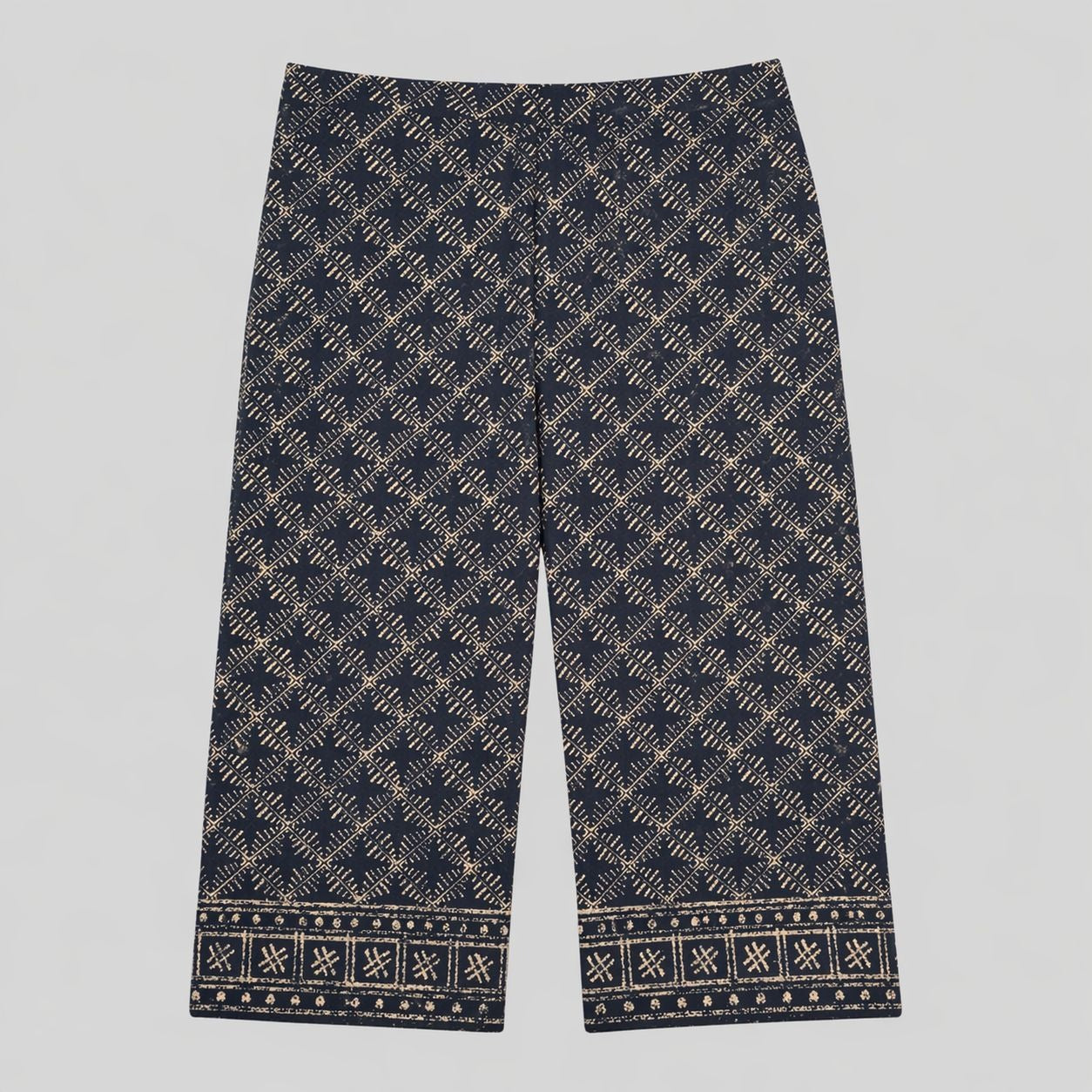 Lauren Ralph Lauren Women’s 8 Black Beige Tribal Print Crop Pants