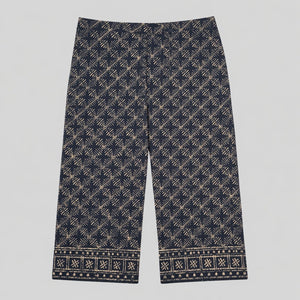 Lauren Ralph Lauren Women’s 8 Black Beige Tribal Print Crop Pants