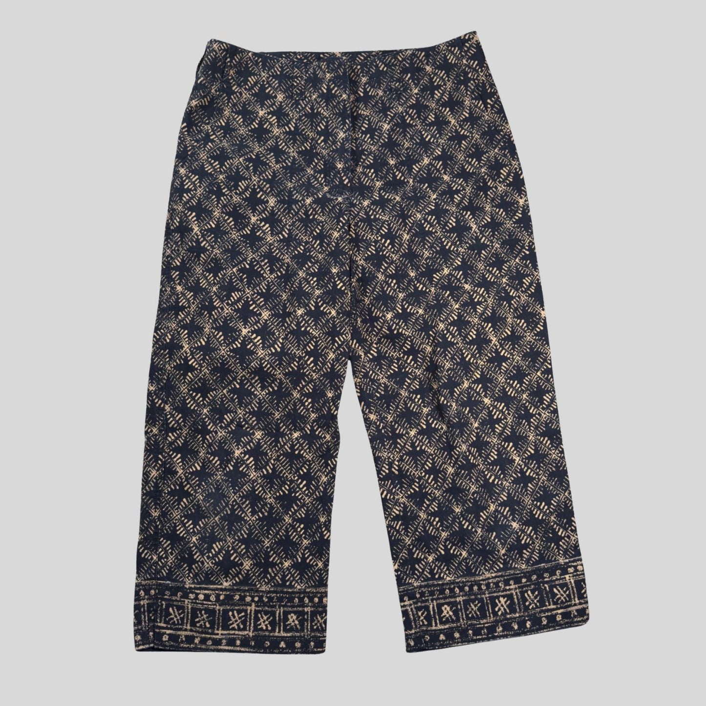 Lauren Ralph Lauren Women’s 8 Black Beige Tribal Print Crop Pants