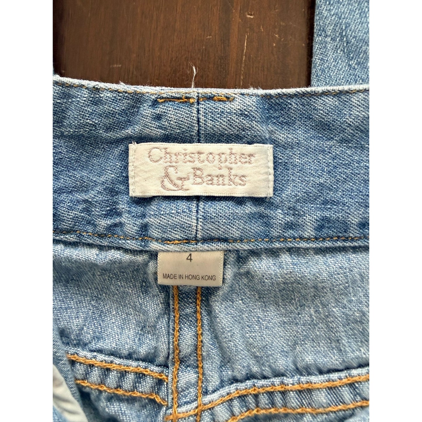 Vintage Christopher Banks Jeans Women's 4 Light Wash High Rise Mom Straight