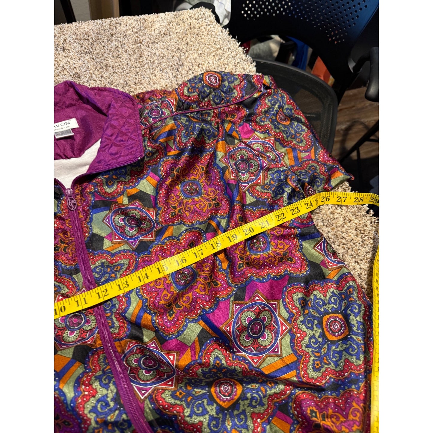 Vintage Lavon Tracksuit Women's XL Paisley Windbreaker Jacket Nylon 80s 90s Set