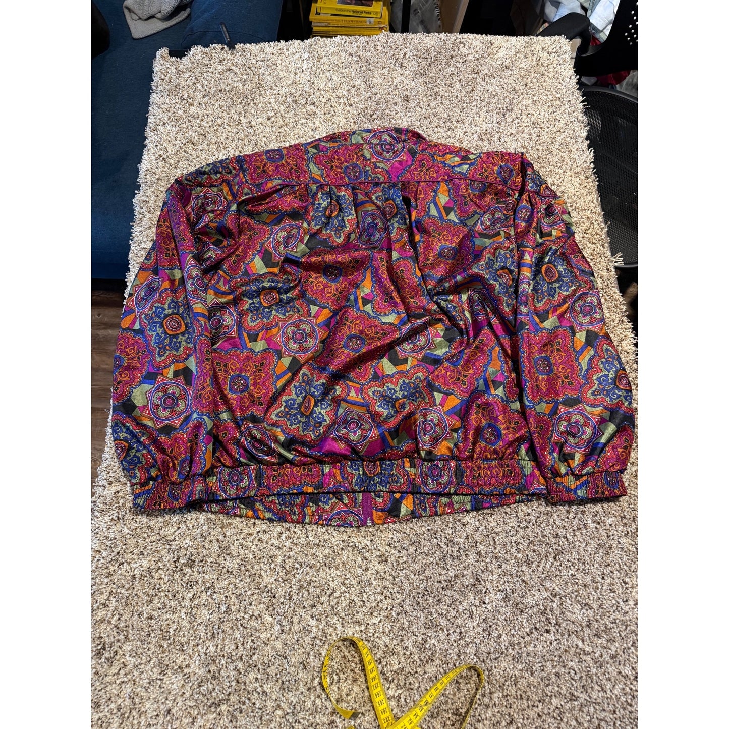Vintage Lavon Tracksuit Women's XL Paisley Windbreaker Jacket Nylon 80s 90s Set