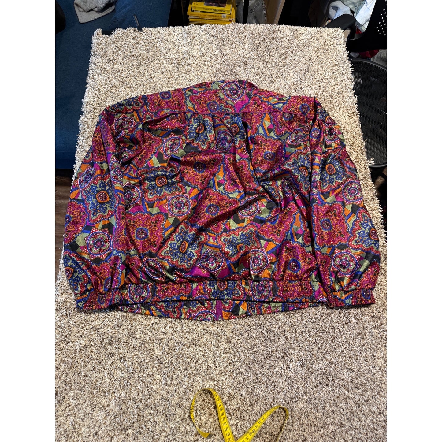 Vintage Lavon Tracksuit Women's XL Paisley Windbreaker Jacket Nylon 80s 90s Set