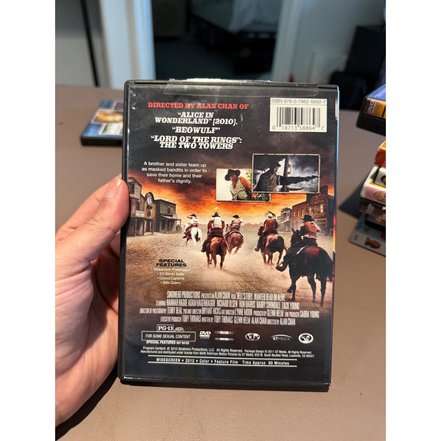 Hell's Fury Wanted Dead or Alive DVD Classic Western Cowboy Action Movie Film
