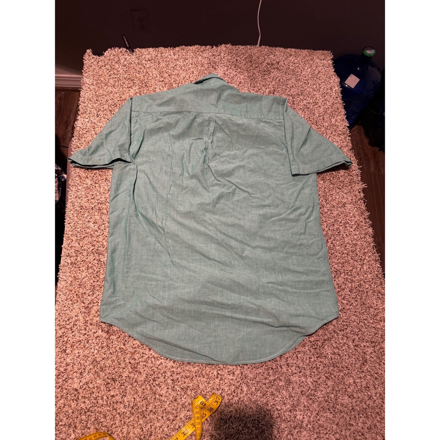 Brooks Brothers Green Button Down Shirt Men’s M Short Sleeve All Cotton Casual