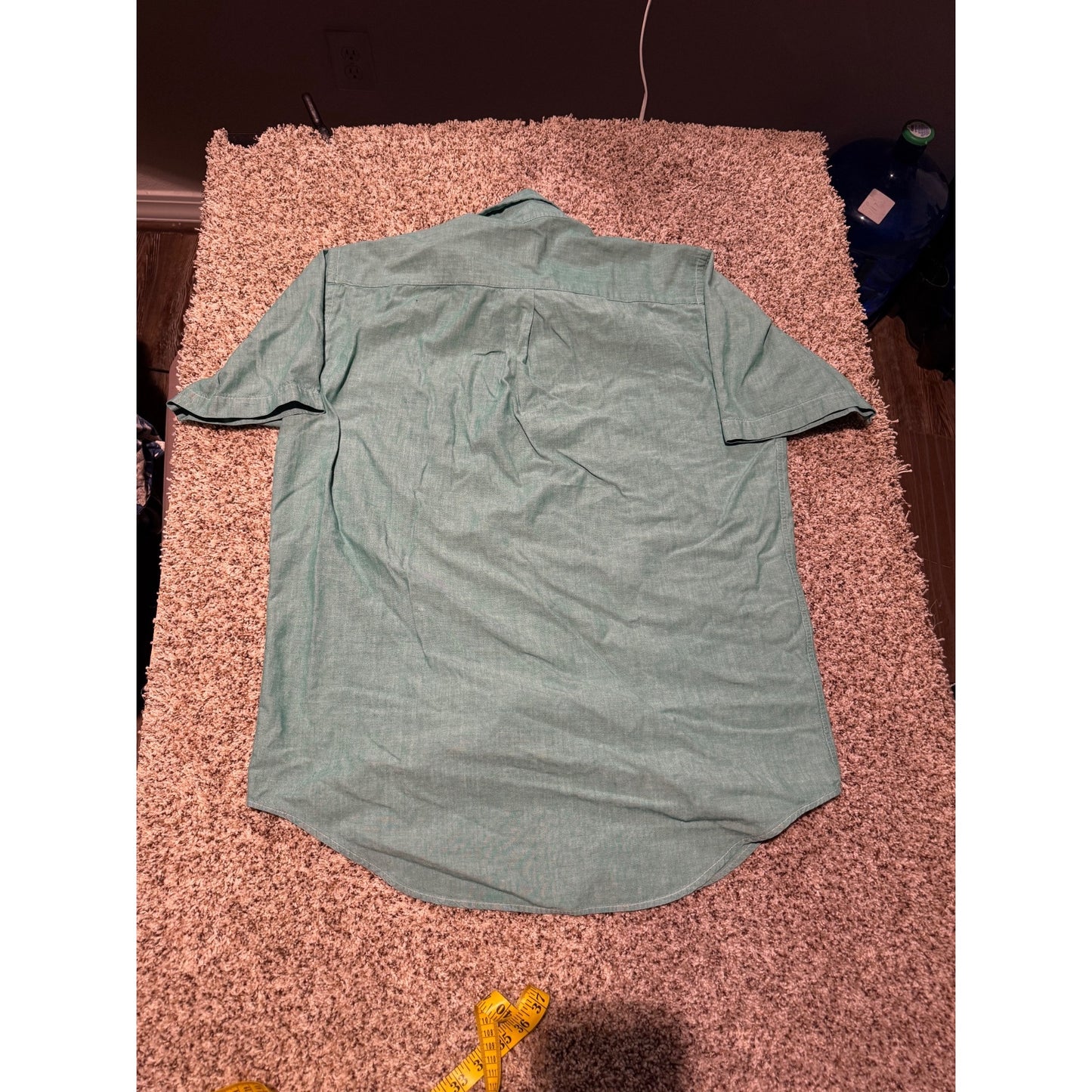 Brooks Brothers Green Button Down Shirt Men’s M Short Sleeve All Cotton Casual