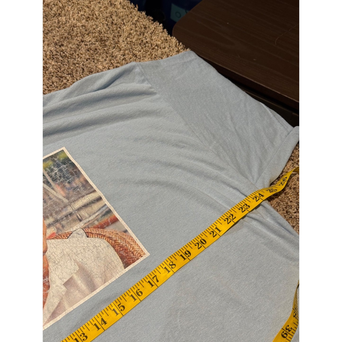 Gildan Leonardo DiCaprio Wolf of Wall Street Meme Graphic T-Shirt Men's 2XL Blue