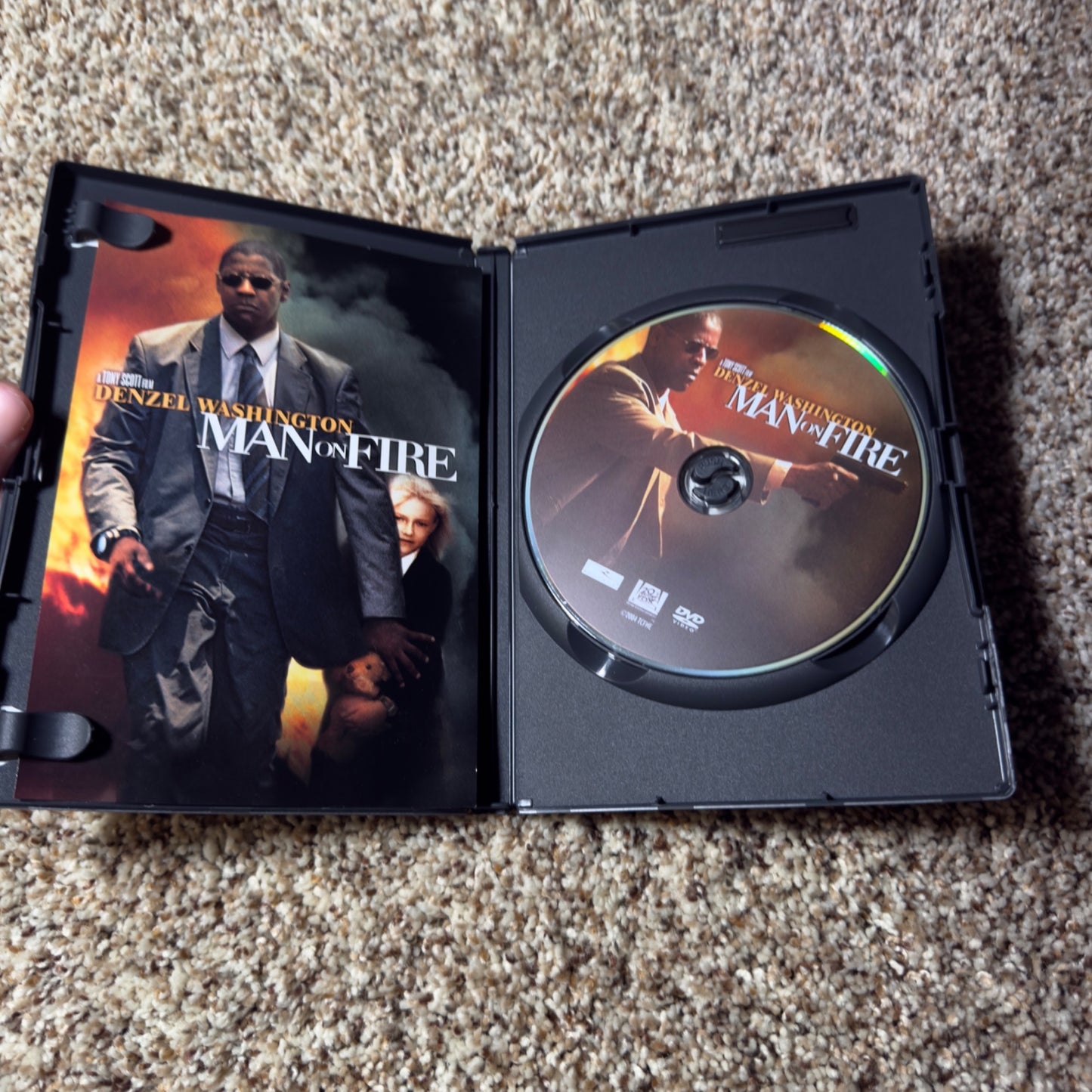 Man on Fire Widescreen DVD Denzel Washington Dakota Fanning Action Movie 2004