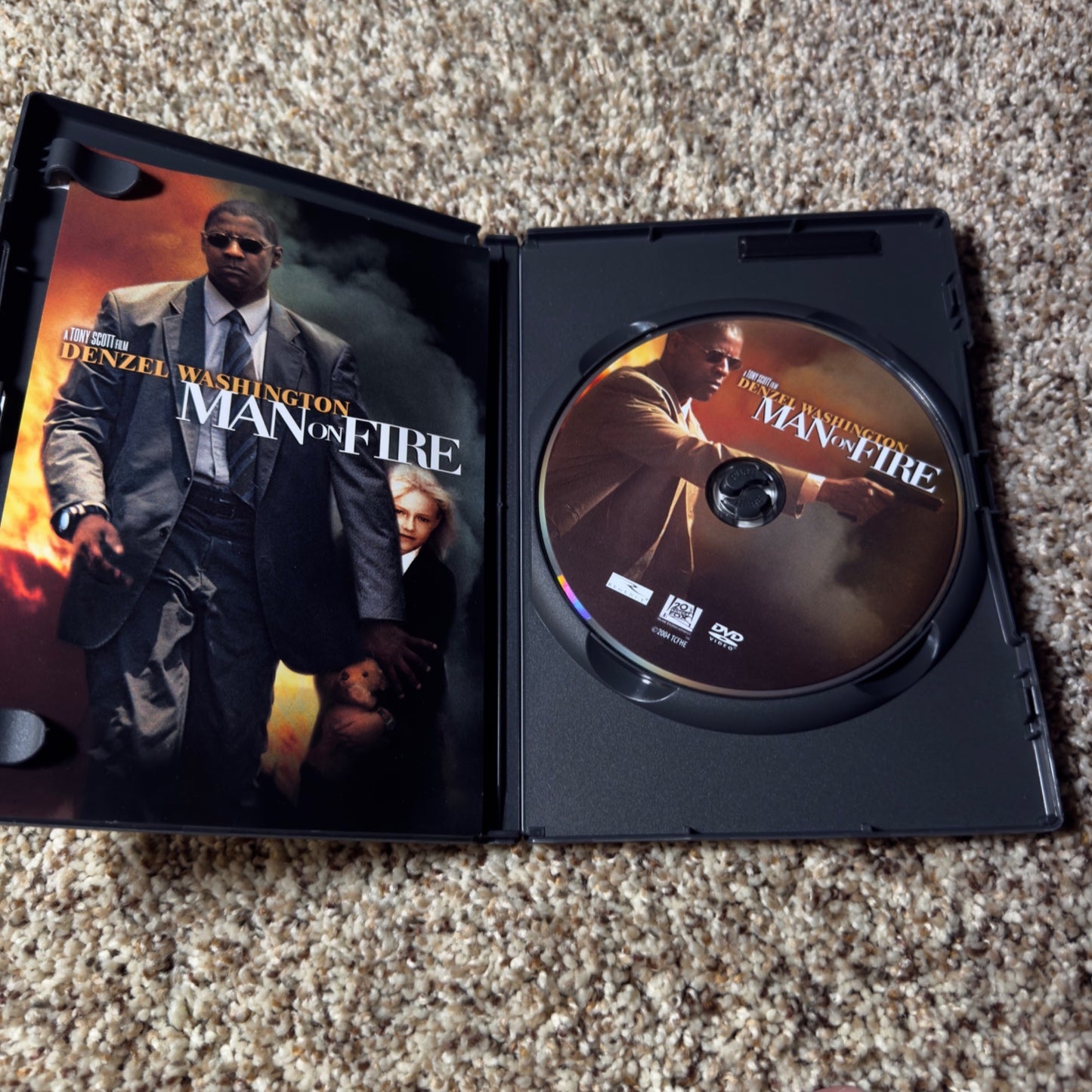 Man on Fire Widescreen DVD Denzel Washington Dakota Fanning Action Movie 2004