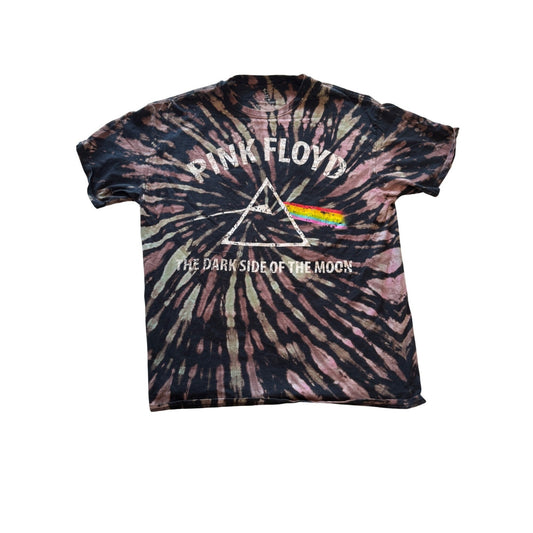 Pink Floyd Short Sleeve T Shirt "The Dark Side Of The Moon" Mens Tie Dye Size M