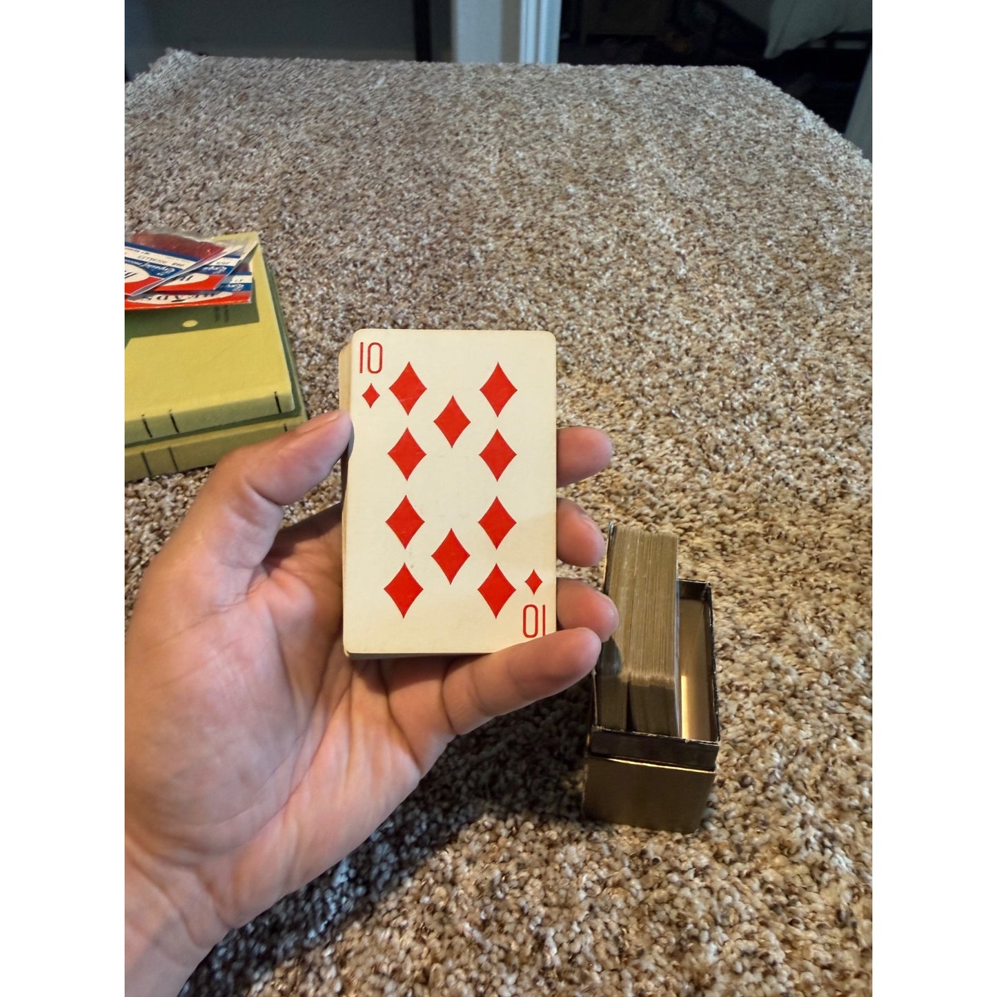 Vintage Congress Playing Cards Storage Case Empty Card Box Collectible Antique
