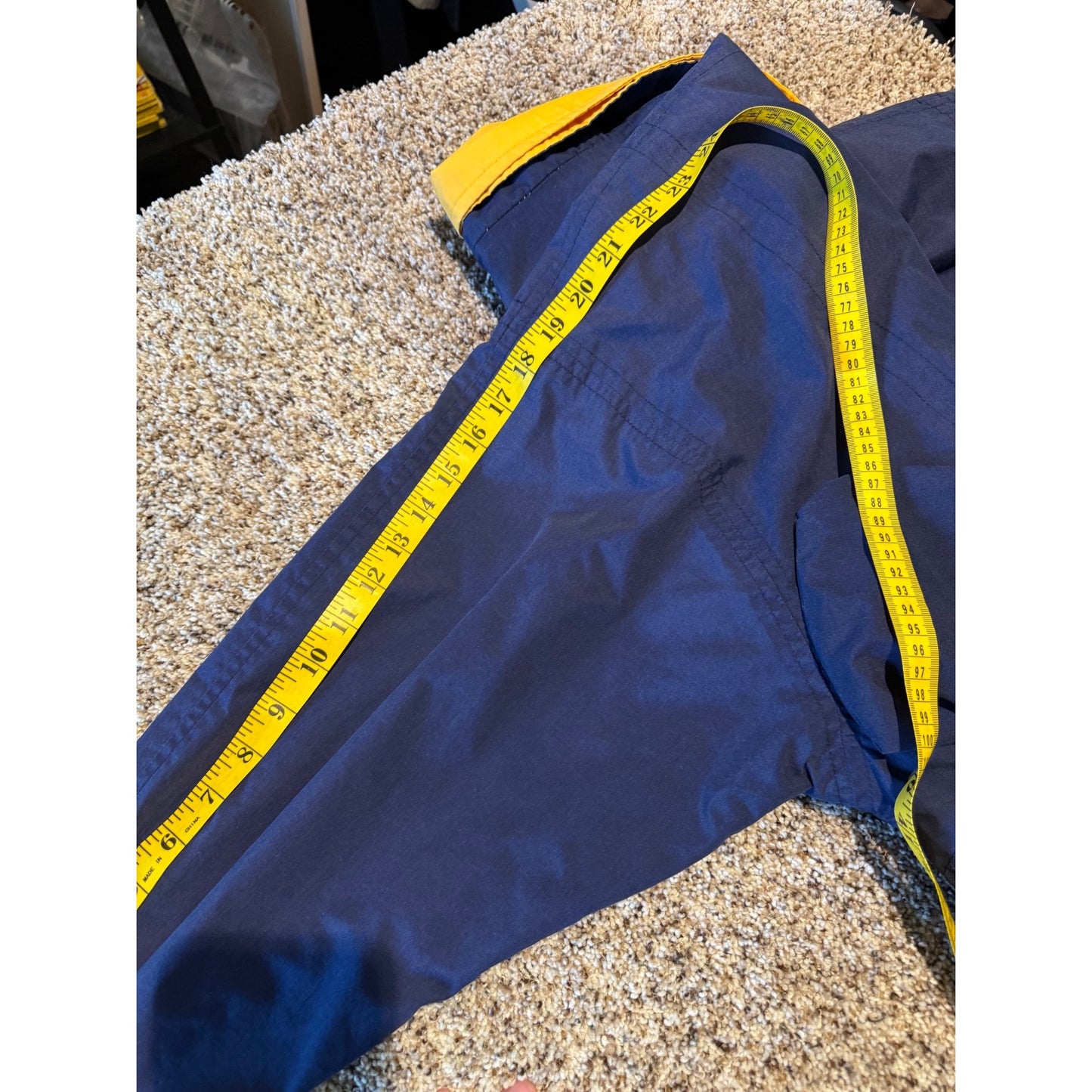 Vintage London Fog Winning Edge Jacket Women's L Reg Insulated Navy Yellow 90s