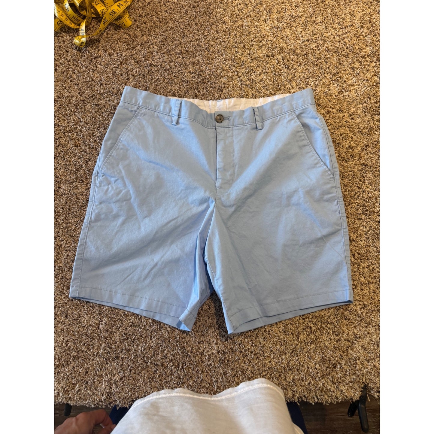 Calvin Klein Men's Shorts Size 31 Light Blue Cotton Chino Flat Front