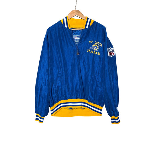 Vintage St Louis Rams Y2K NFL Pro Line Puffer Bomber Jacket by Starter Size XL