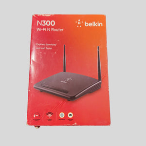 Belkin N300 Wi-Fi N Router F9K1007 Red Black Wireless Router