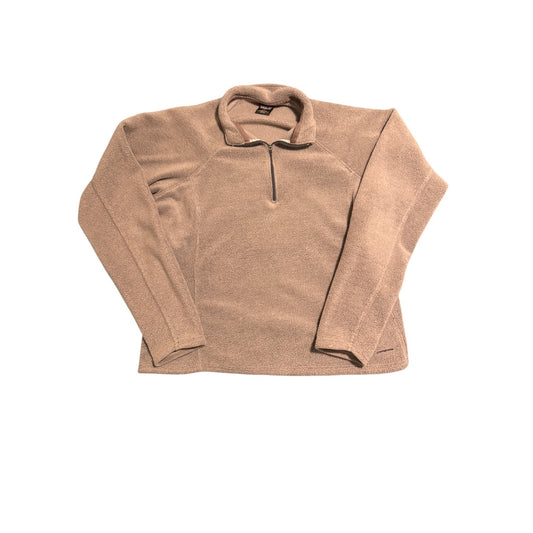 Patagonia Women’s Capilene Light Brown Gray Expedition Weight Fleece 1/4 Zip – Size XL