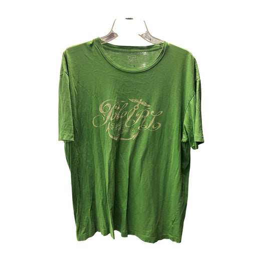 POLO Ralp Lauren Casual Street Style Pullover Graphic T-Shirt Green Men's Size L