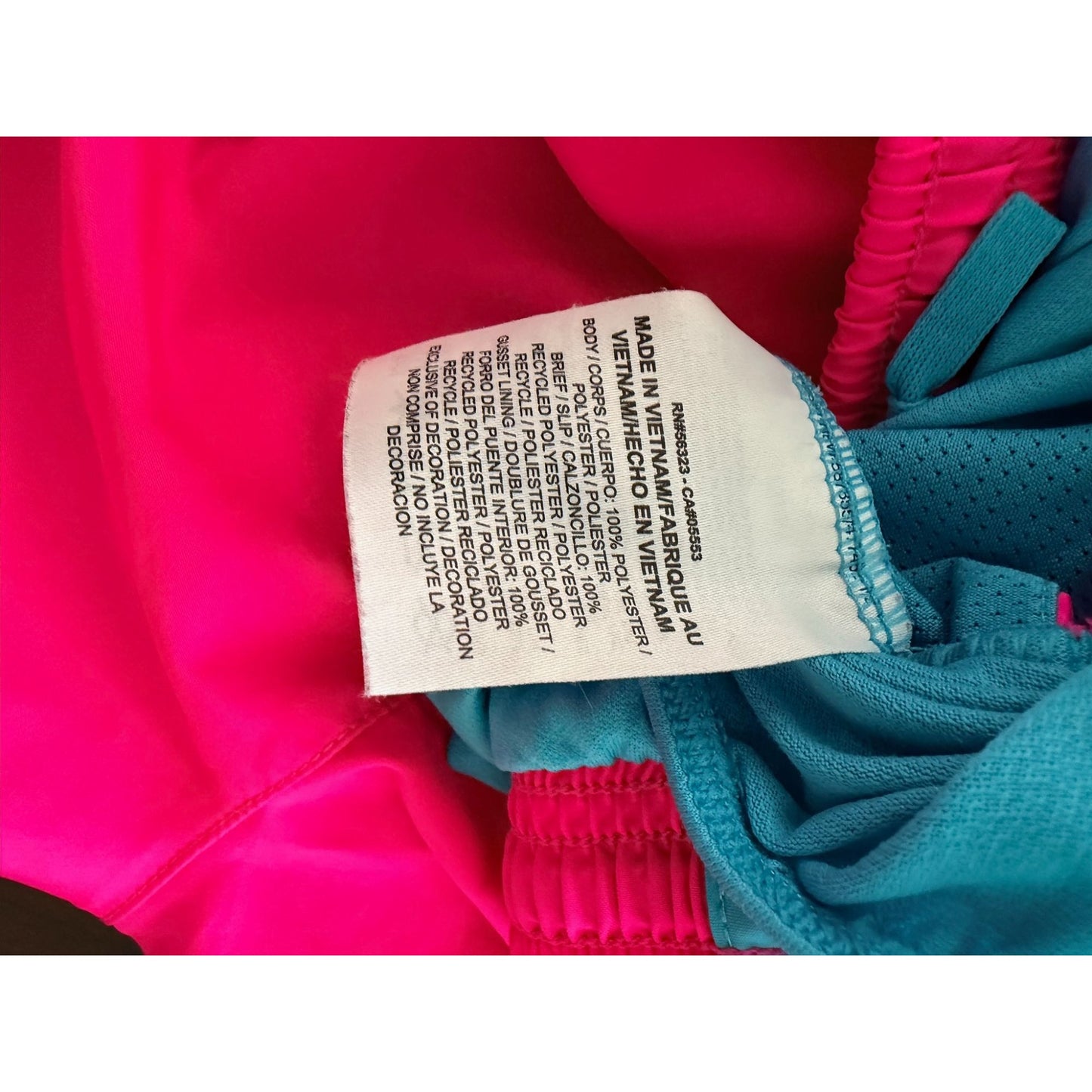 Nike Dri-FIT Tempo Running Shorts Women's M Hot Pink Blue Mesh Lined Athletic
