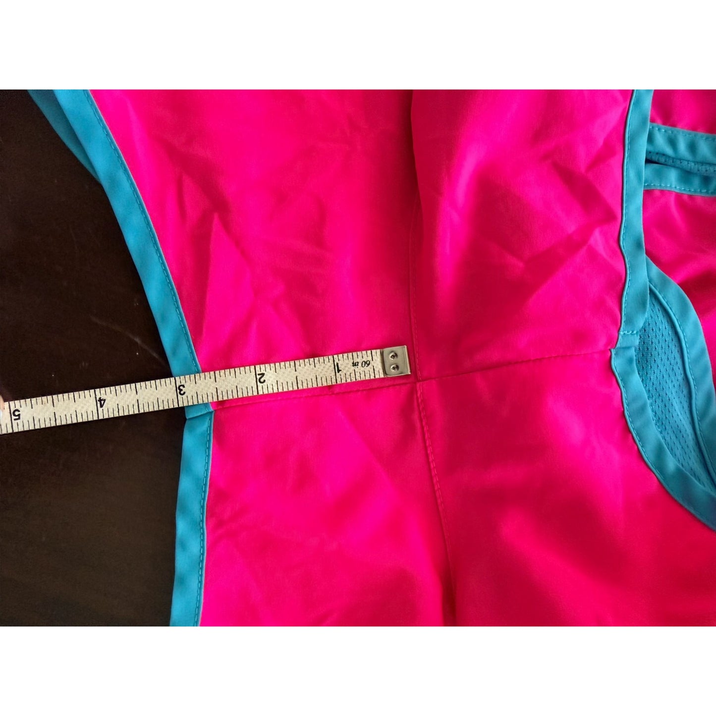 Nike Dri-FIT Tempo Running Shorts Women's M Hot Pink Blue Mesh Lined Athletic