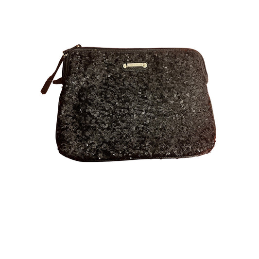 Nine West 14 x 11 In. Laptop Zipper Case Bag Black Sequin