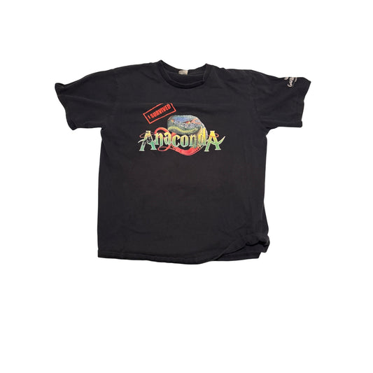 I Survived Anaconda South Africa Theme Park Black Short T-shirt Size XL