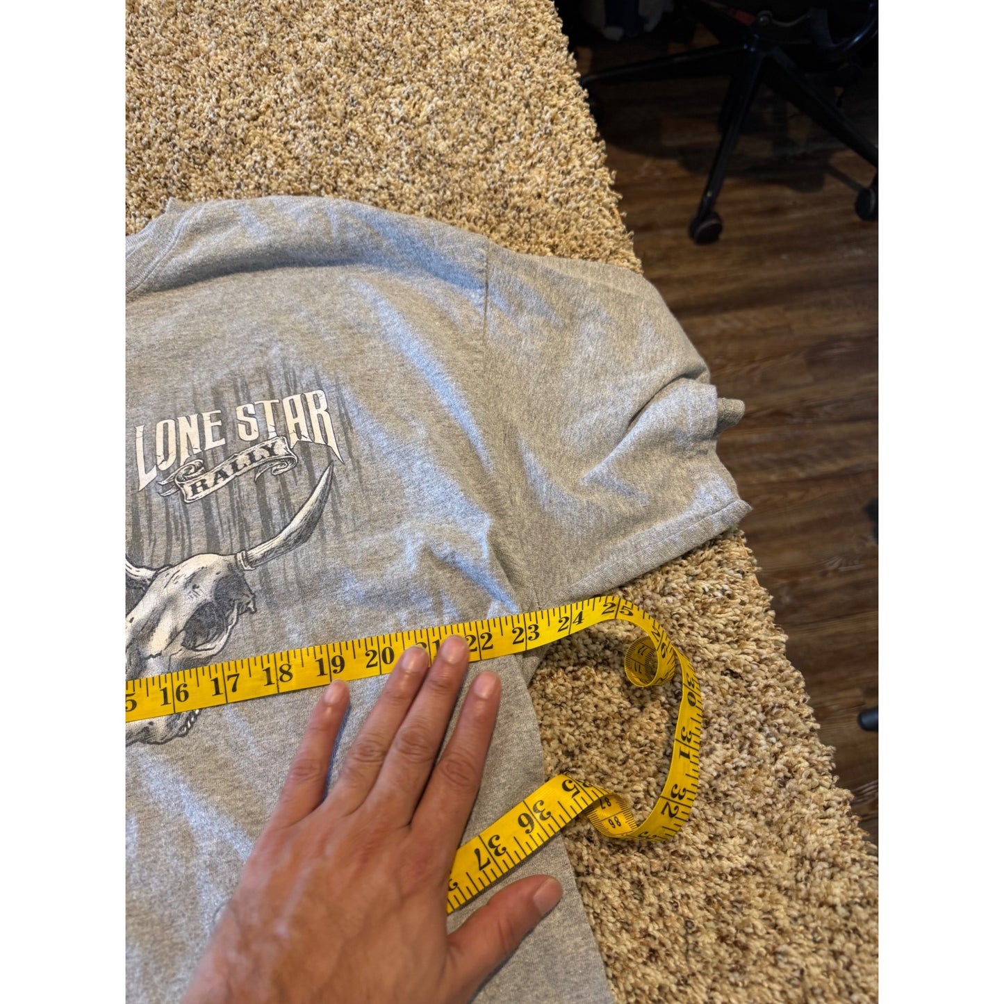 2016 Lone Star Rally Galveston Texas Graphic T-Shirt Men's XL Grey