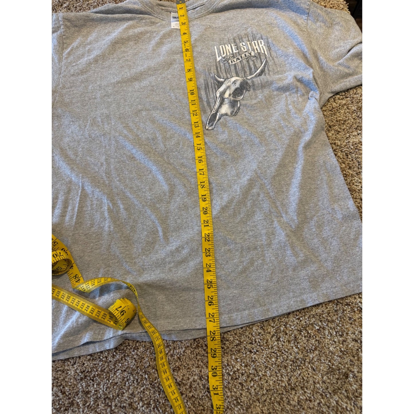 2016 Lone Star Rally Galveston Texas Graphic T-Shirt Men's XL Grey