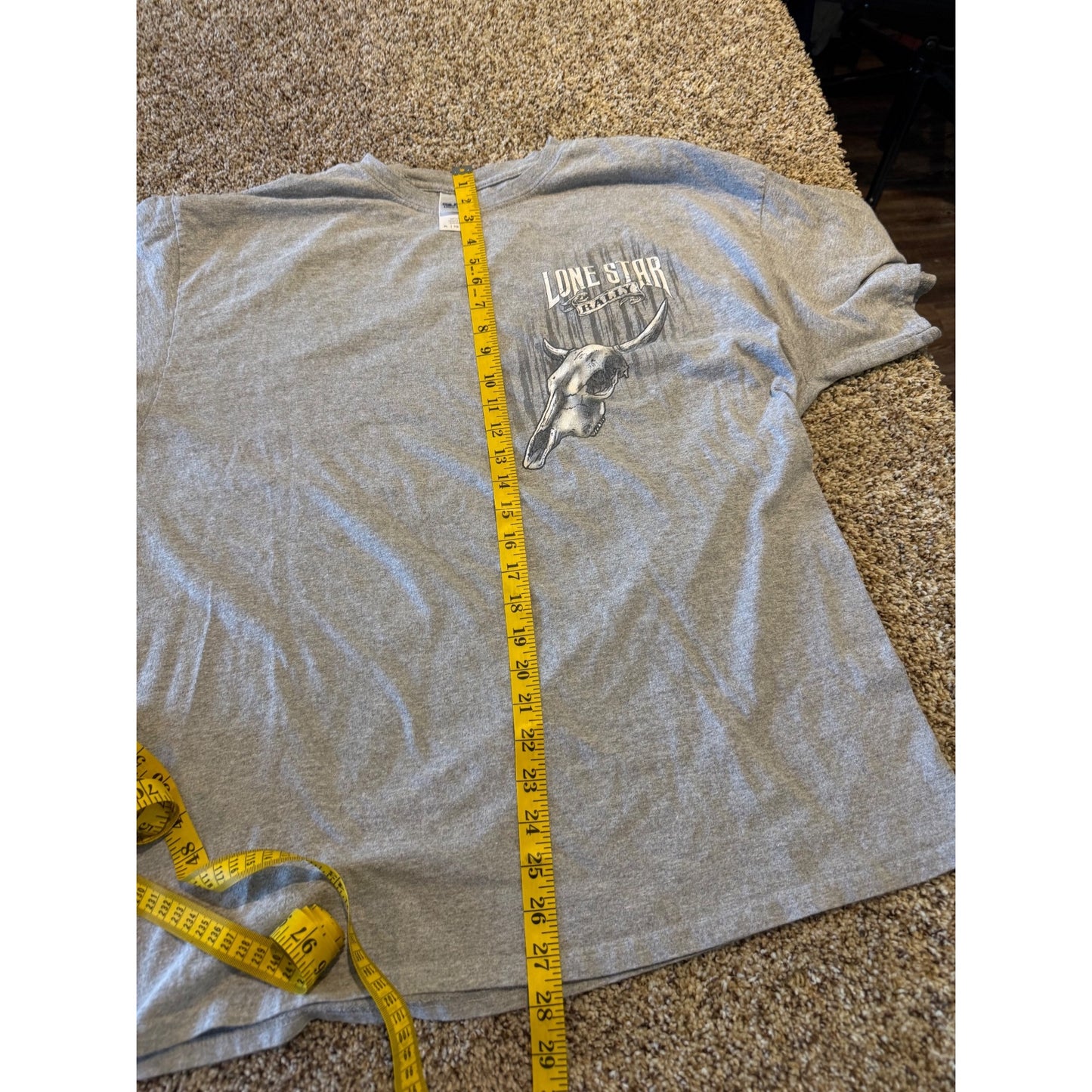2016 Lone Star Rally Galveston Texas Graphic T-Shirt Men's XL Grey