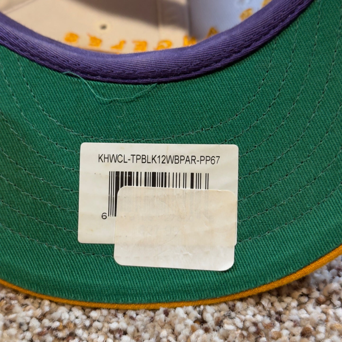 Los Angeles Lakers '47 Brand Snapback Hat White Purple Gold Men's NBA Cap
