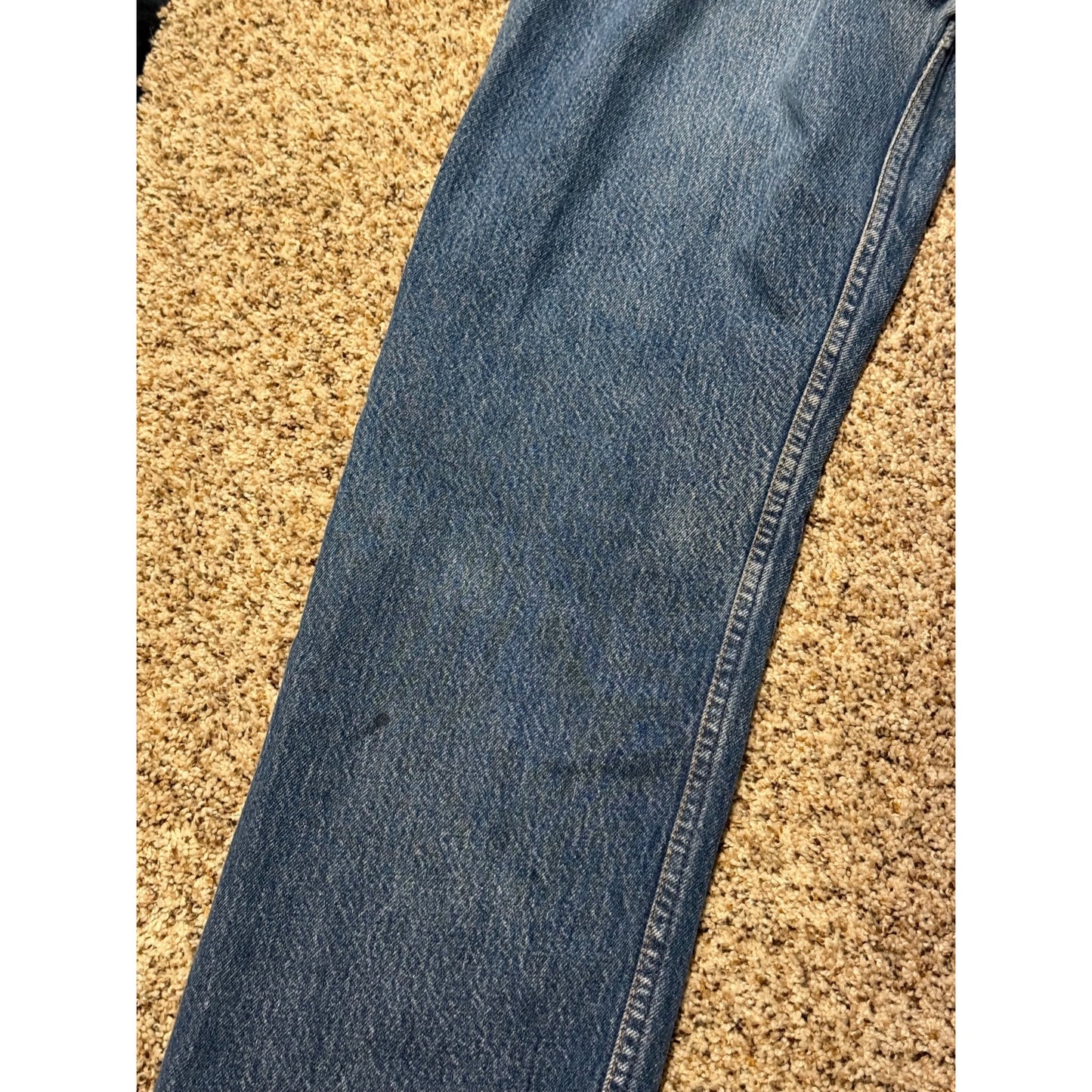 Vintage Levi's 501 Jeans Men's 35x32 Button Fly Blue Denim Two Horse Patch USA Style