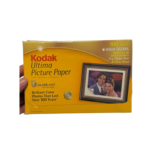Kodak Ultima High Gloss 4x6 Inkjet Photo Paper – 100 Sheets