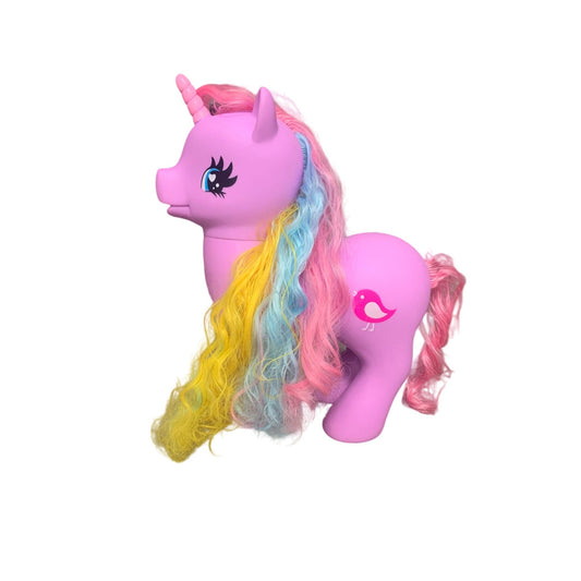 My Little Pony Model Hasbro SML-16-B1 Purple/ Pink Blue Yellow Hair Bird Design