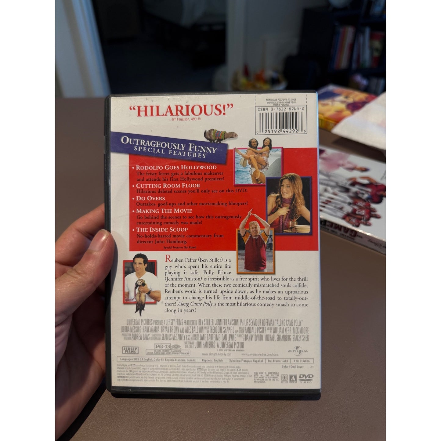 Along Came Polly DVD 2004 Ben Stiller Jennifer Aniston Romantic Comedy Movie