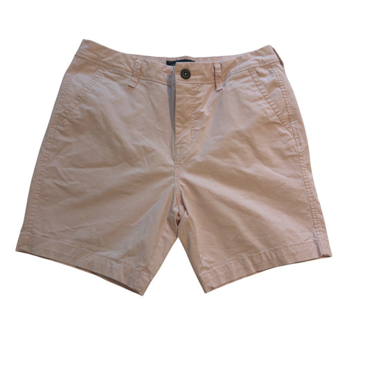 Pink shorts on a white background