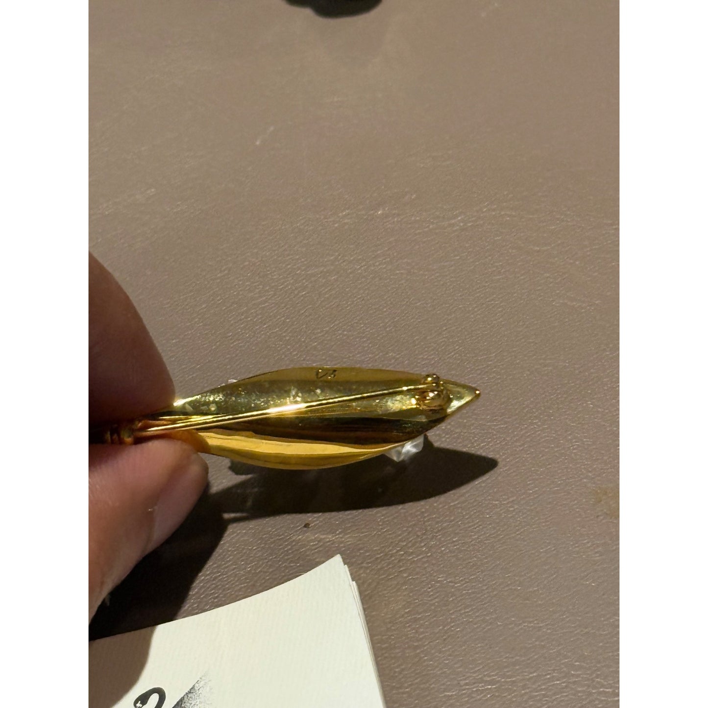 Swarovski Crystal Memories Lily of the Valley Brooch Pin Gold Plated Boxed