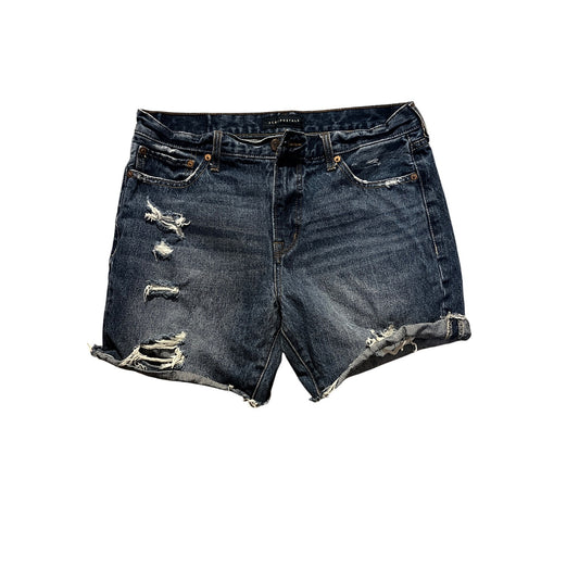 Aeropostale Womens Loose Cut Off Distressed Denim Shorts Size 31