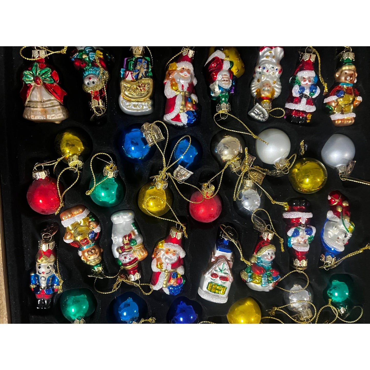 Thomas Pacconi Classics 48 Pc Blown Glass Ornament In Wood Chest Complete 2003