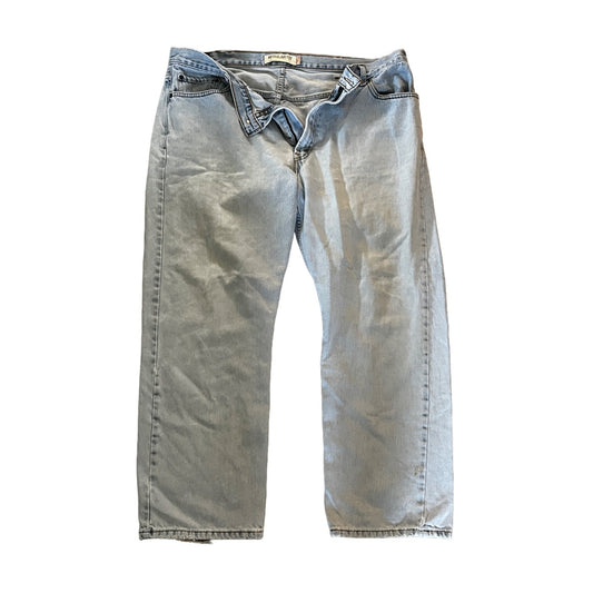 Levi's Mens Regular Fit Light Wash 505 Style Denim Jeans Size 42x30