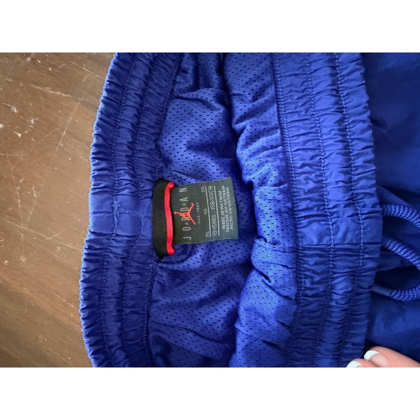 Nike Air Jordan DNA HBR Woven Sweatpants Youth XL (13-15) Blue Orange Yellow