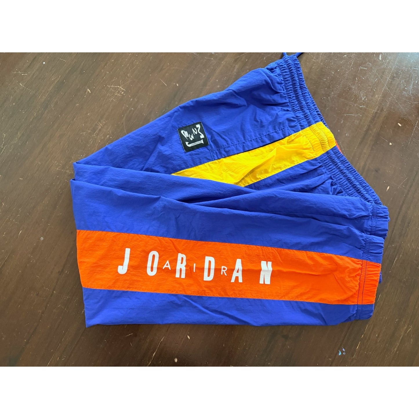 Nike Air Jordan DNA HBR Woven Sweatpants Youth XL (13-15) Blue Orange Yellow